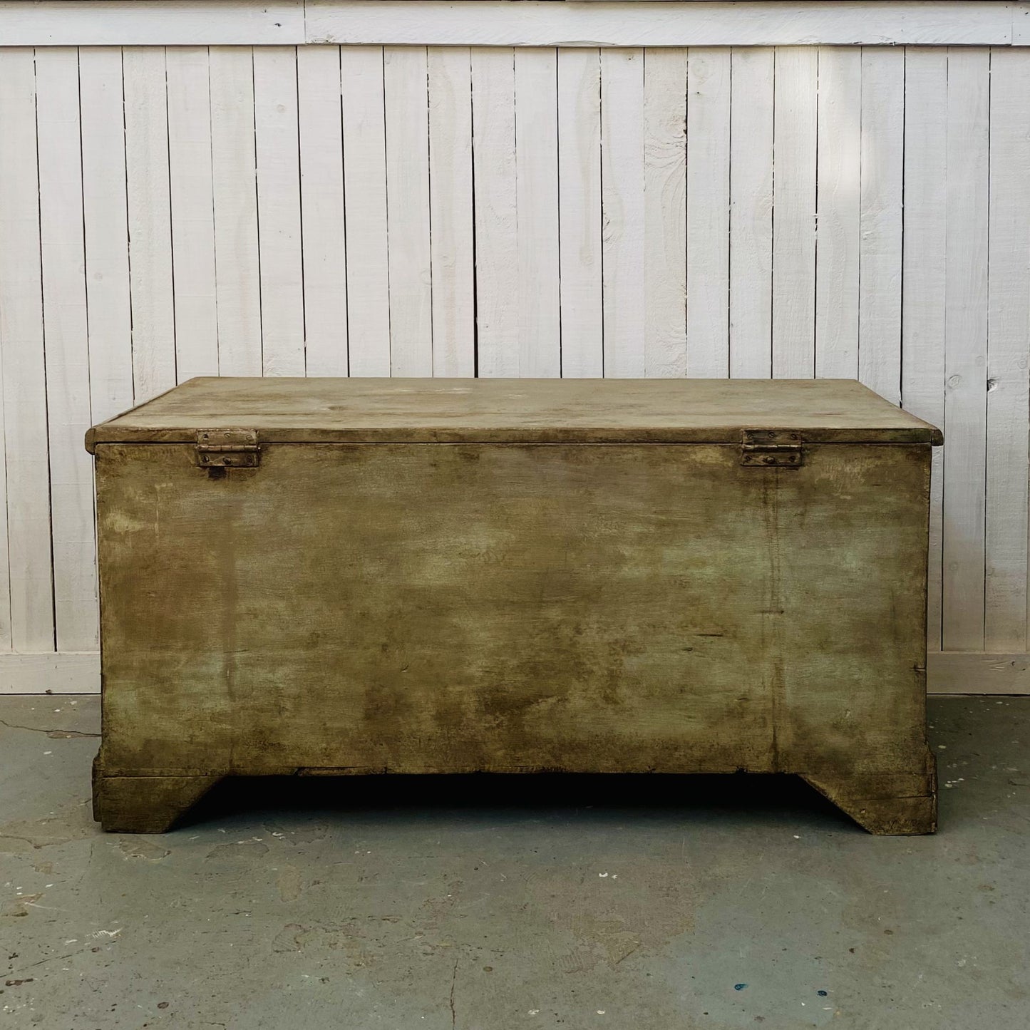 Antique Painted Blanket Box