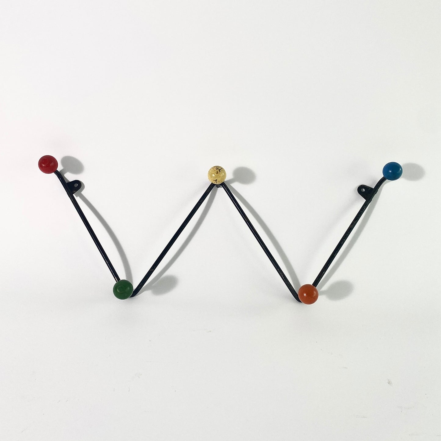 Mid Century Eames Atom Spheres Wall Mounted Coat Hooks