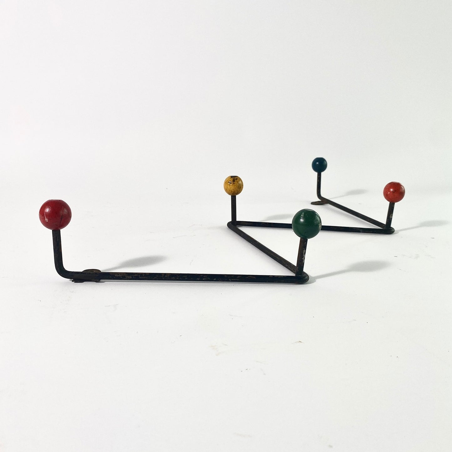 Mid Century Eames Atom Spheres Wall Mounted Coat Hooks