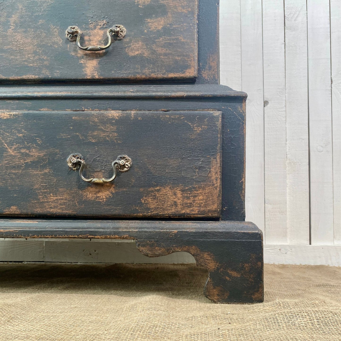 Painted Georgian Chest on Chest