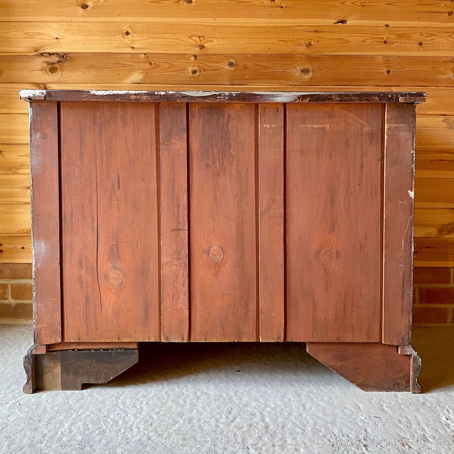 Hand Painted Georgian Oak Chest of Drawers