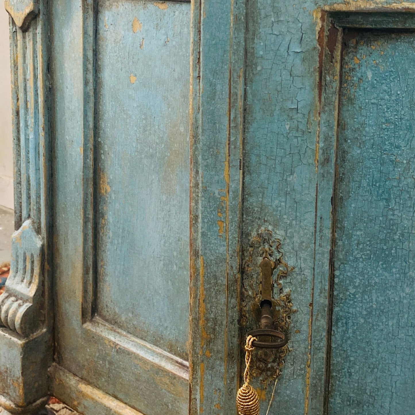 Antique Painted Gustavian Cupboard