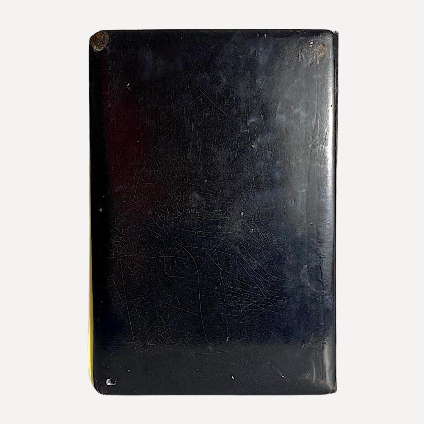 Hand painted flowers on a black Victorian folder with inlayed mother of pearl, 23cm by 18cm, for sale