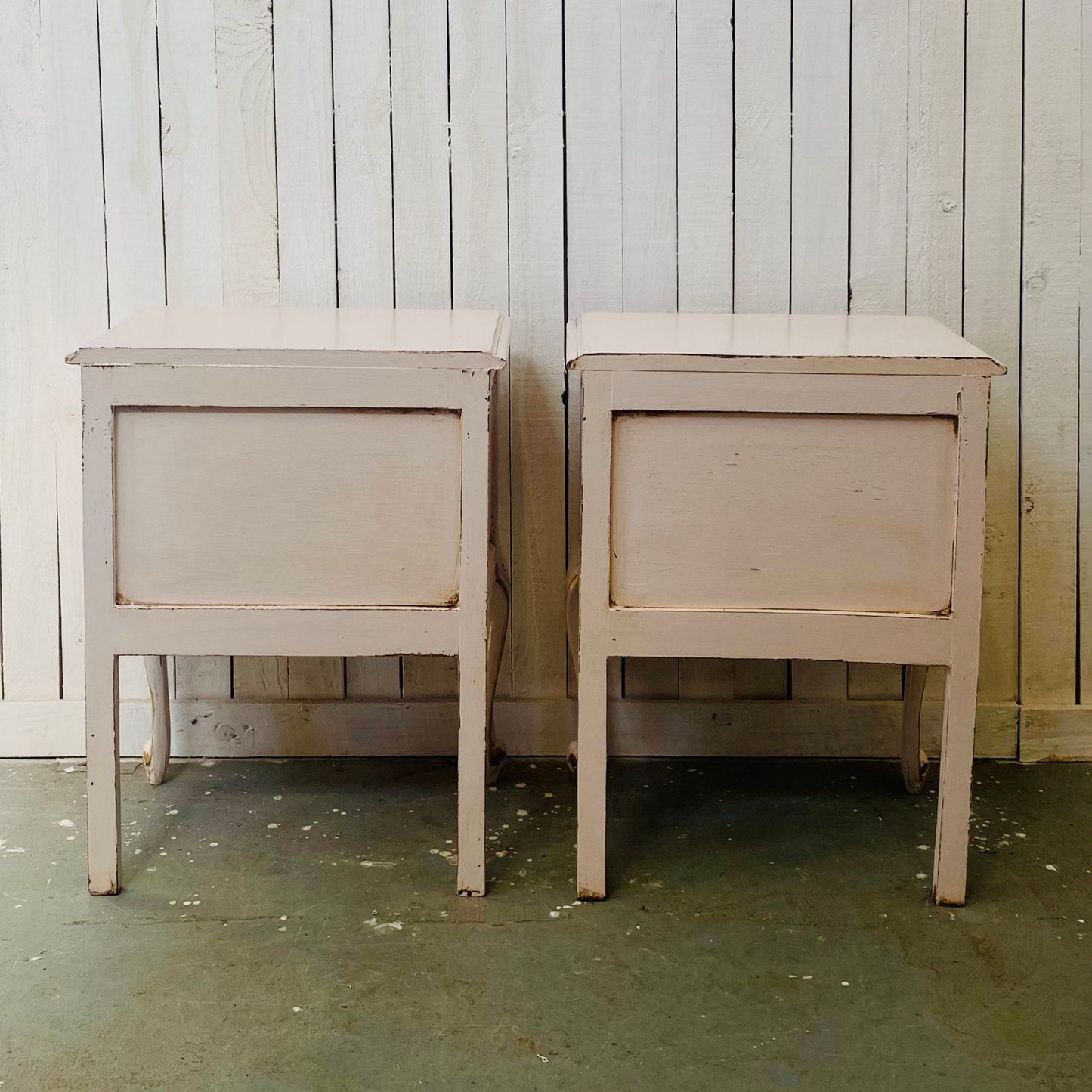 Vintage French Oak Bedside Drawers