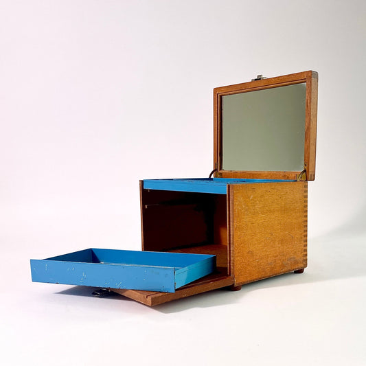 Vintage Vanity Box with Lock & Key