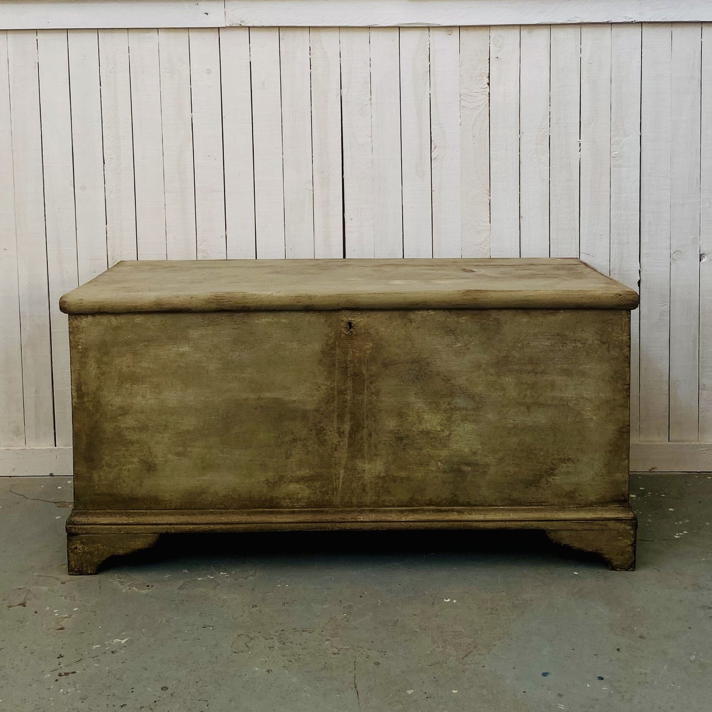 Antique Painted Blanket Box