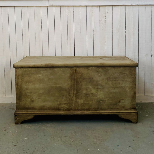Antique Painted Blanket Box