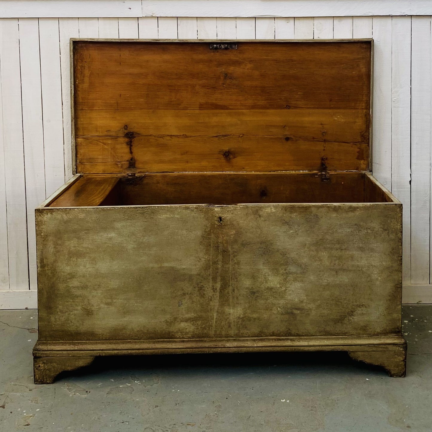 Antique Painted Blanket Box