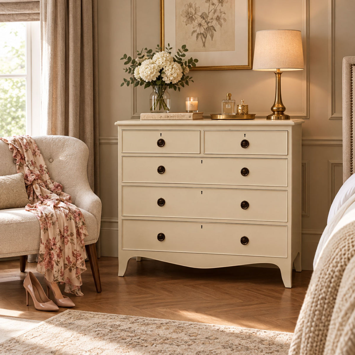 Regency Painted Mahogany Chest of Drawers