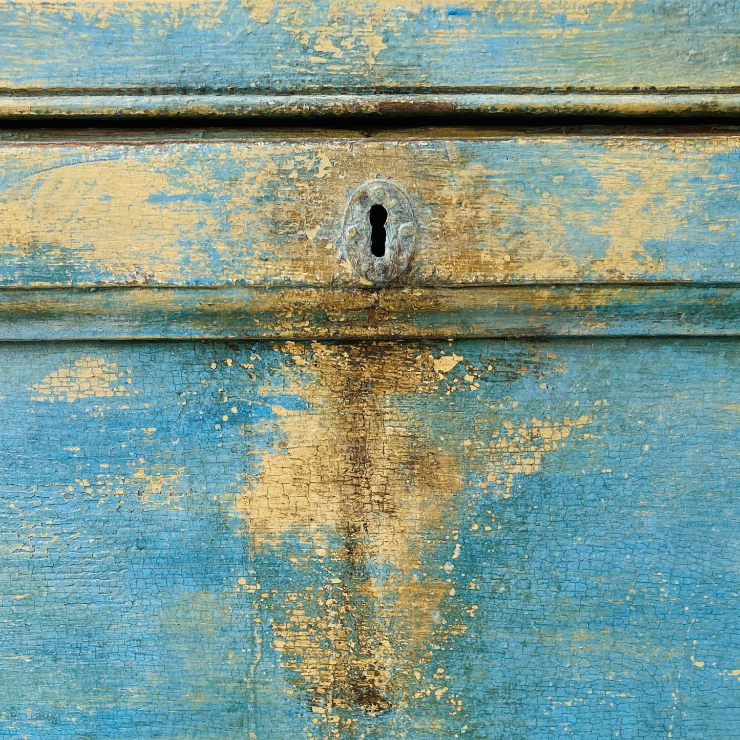 Painted Antique Blanket Box