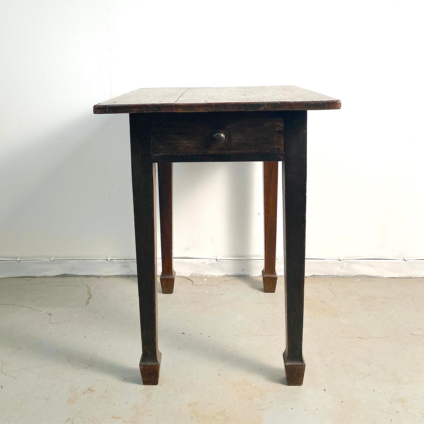 Victorian Oak Farmhouse Occasional Table