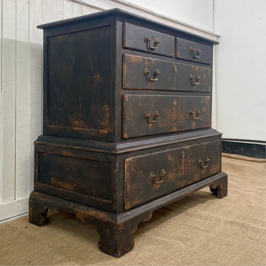Painted Georgian Chest on Chest