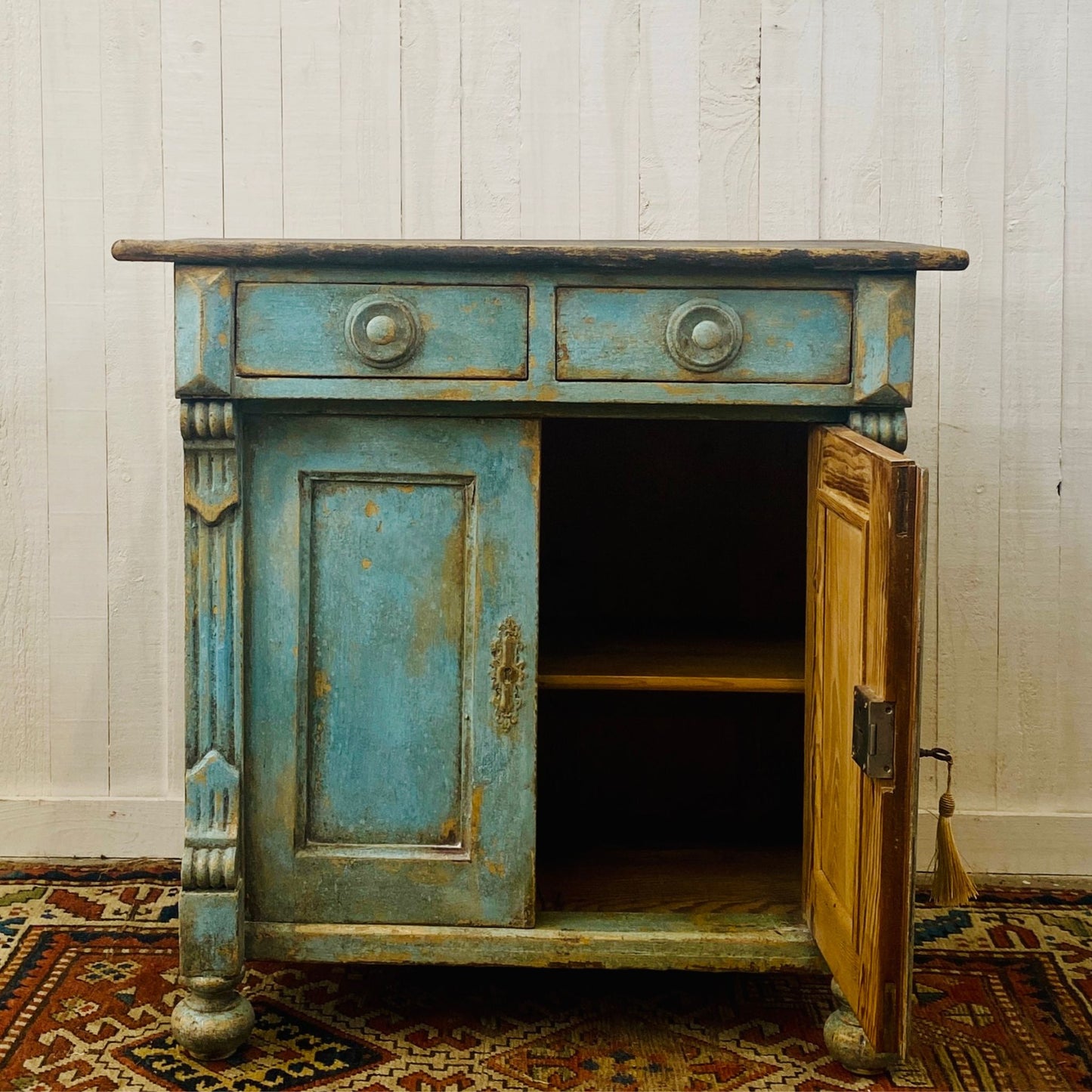 Antique Painted Gustavian Cupboard