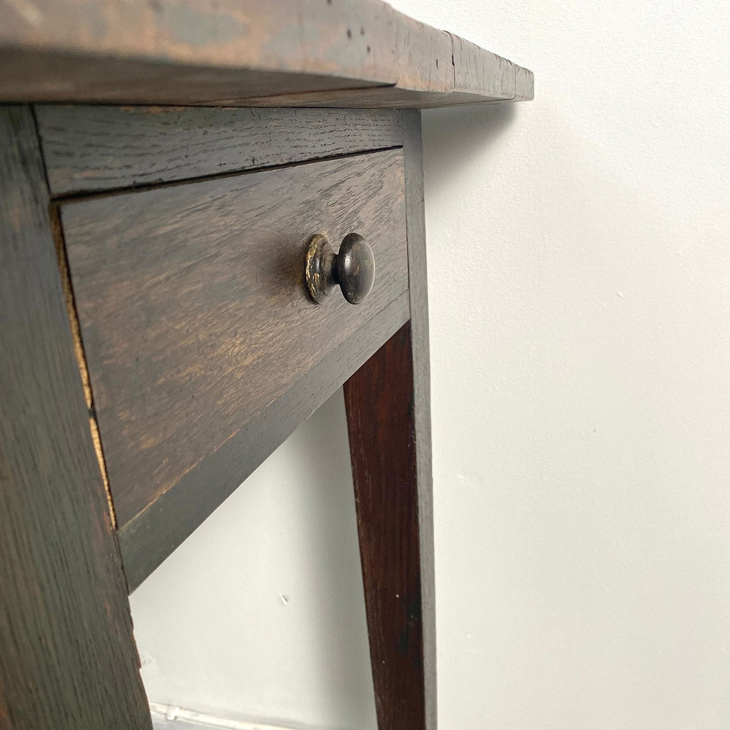 Victorian Oak Farmhouse Occasional Table