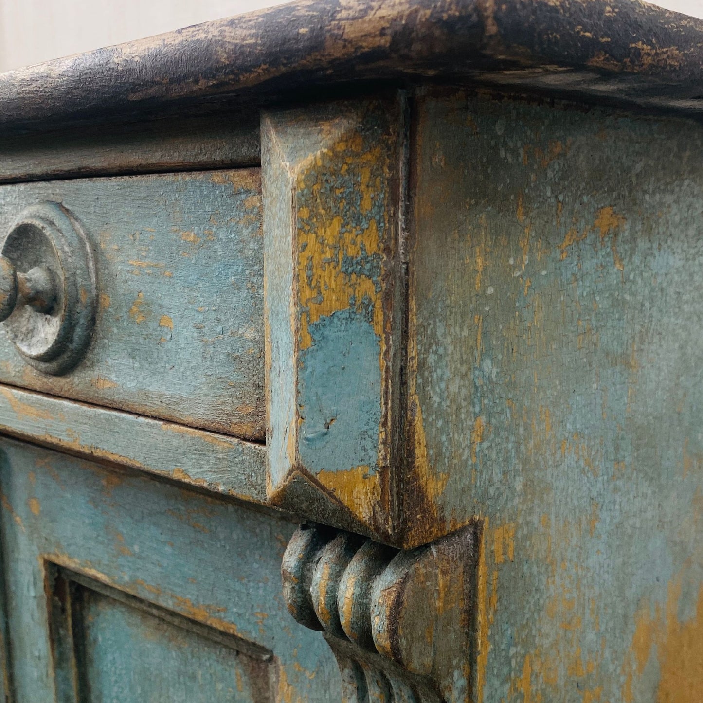 Antique Painted Gustavian Cupboard