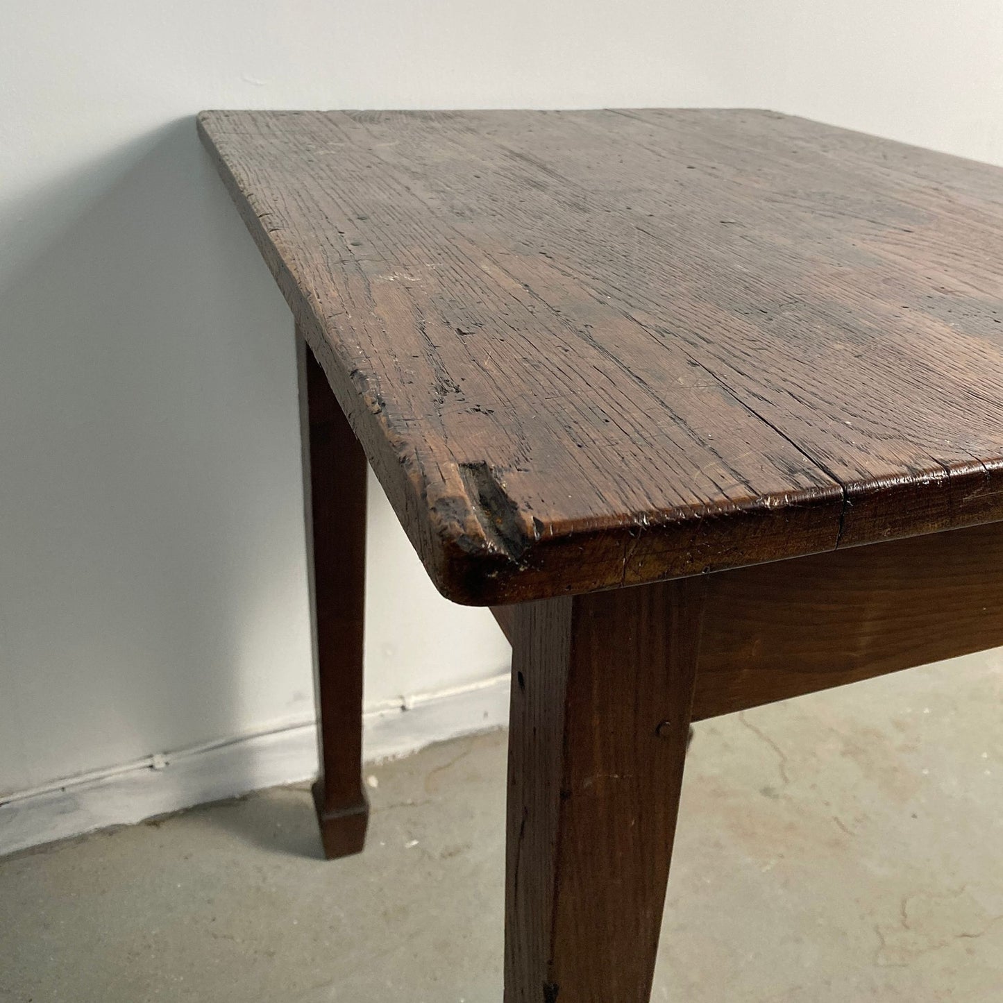 Victorian Oak Farmhouse Occasional Table