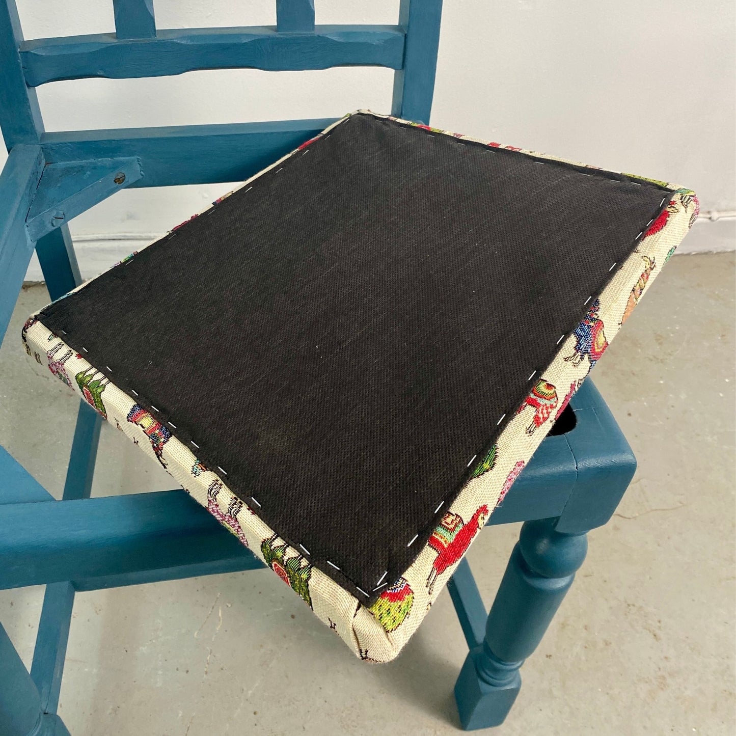 Four Painted Oak Dining Chairs