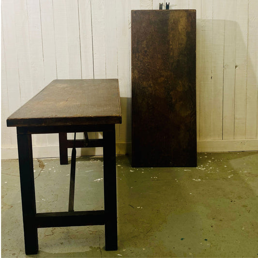 Vintage Folding Chapel Bench (2 available)