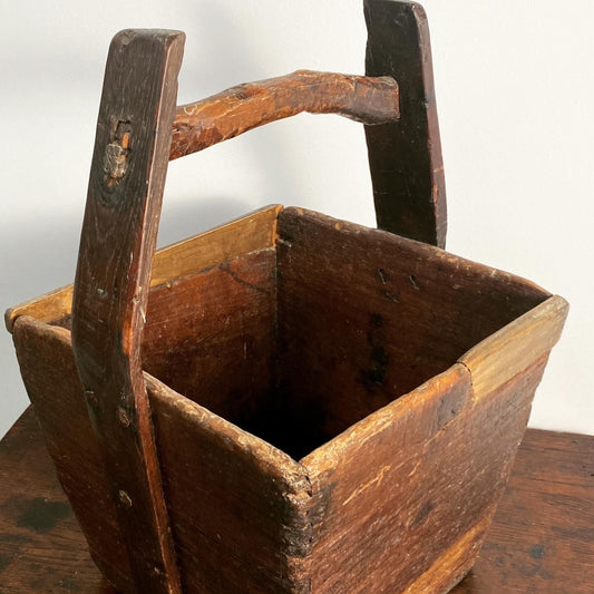 A Stunning Antique Chinese Rice or Water Bucket