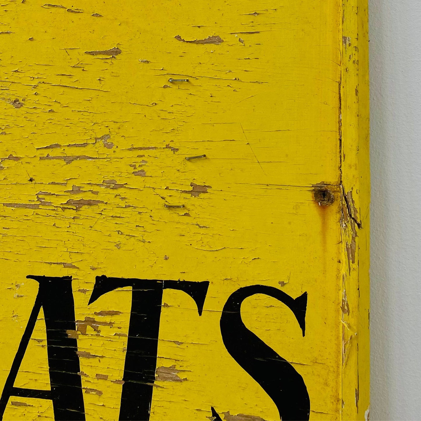 Hand Painted Warning Sign from Brancaster Beach
