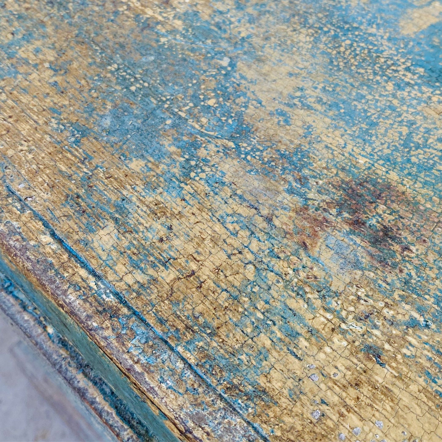 Painted Antique Blanket Box