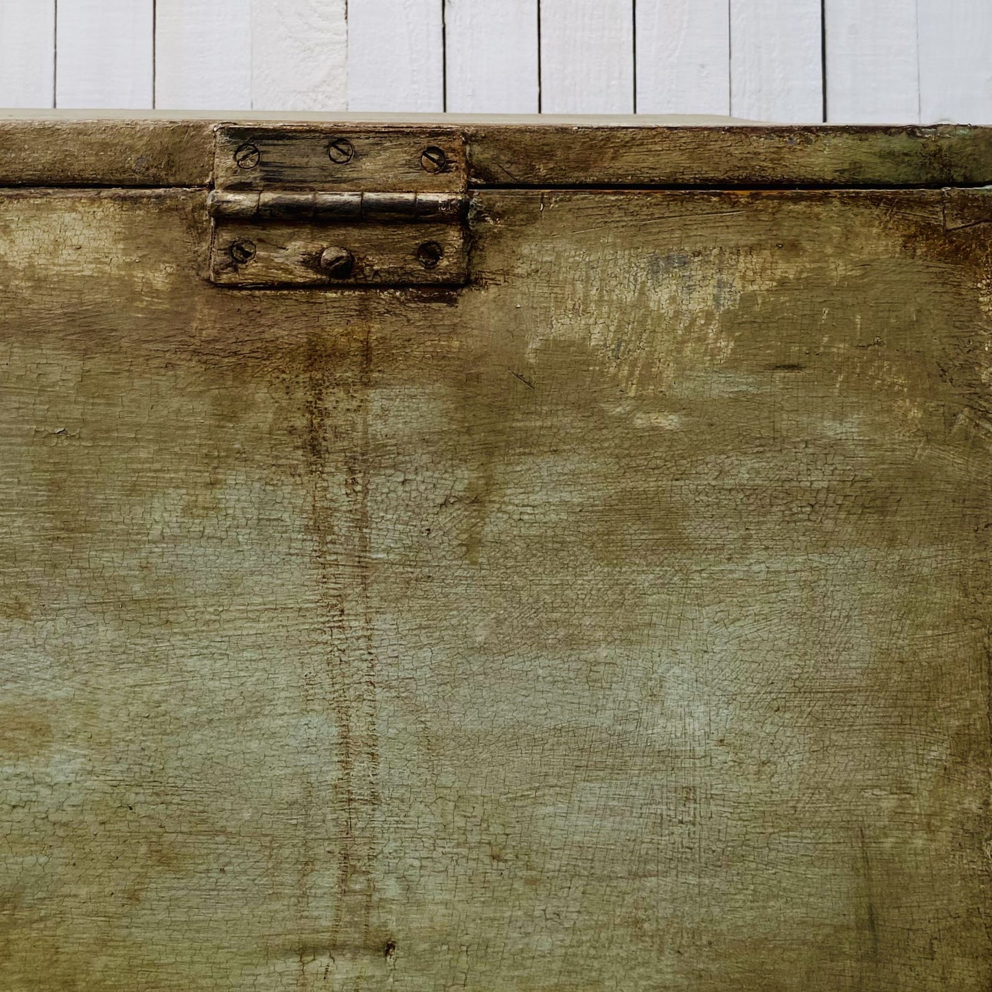 Antique Painted Blanket Box