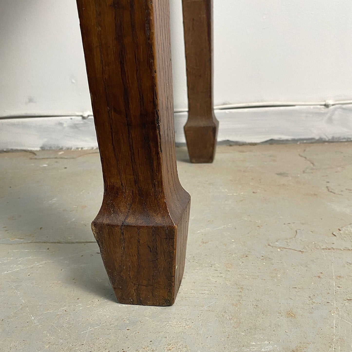 Victorian Oak Farmhouse Occasional Table