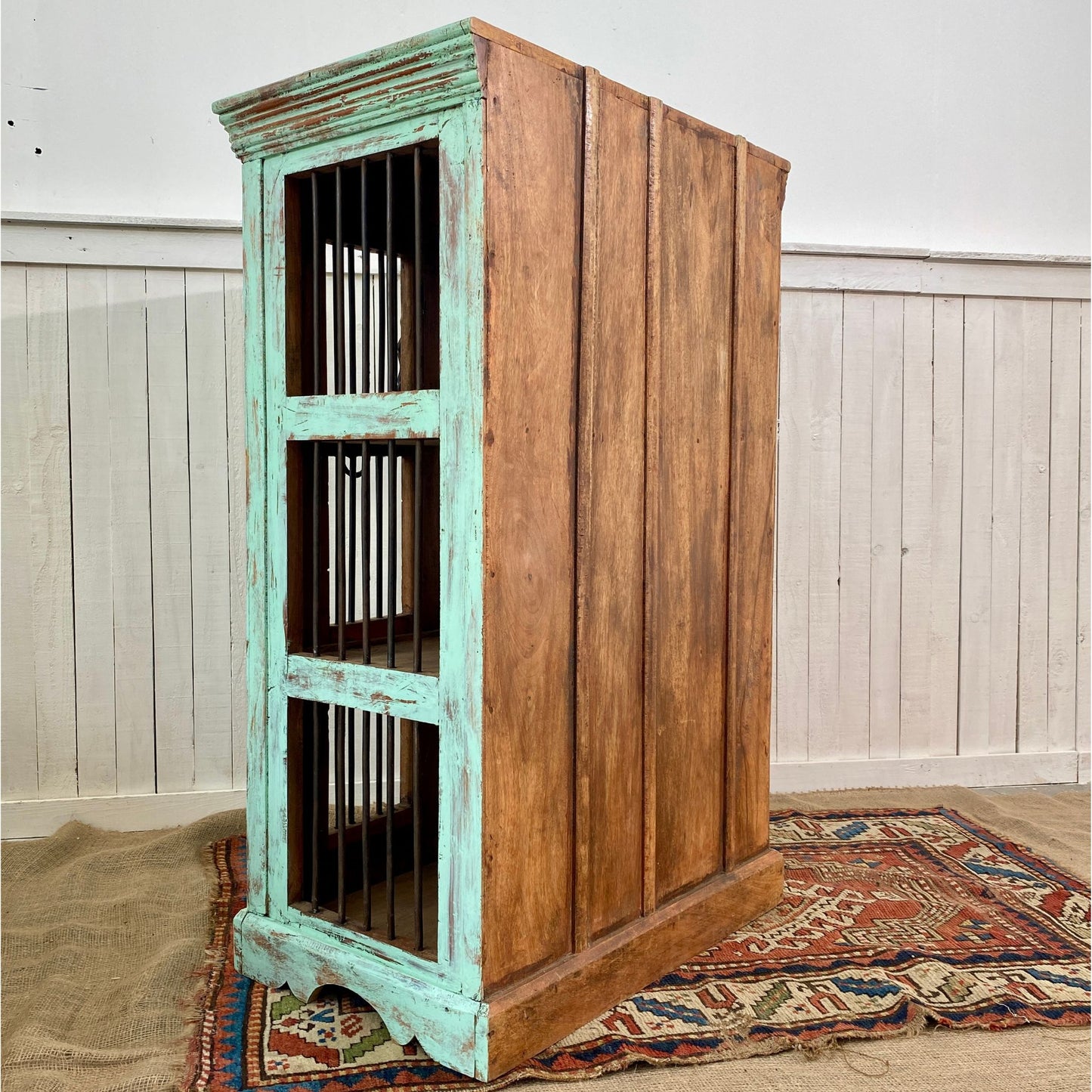 Indian Teak Jali Cupboard