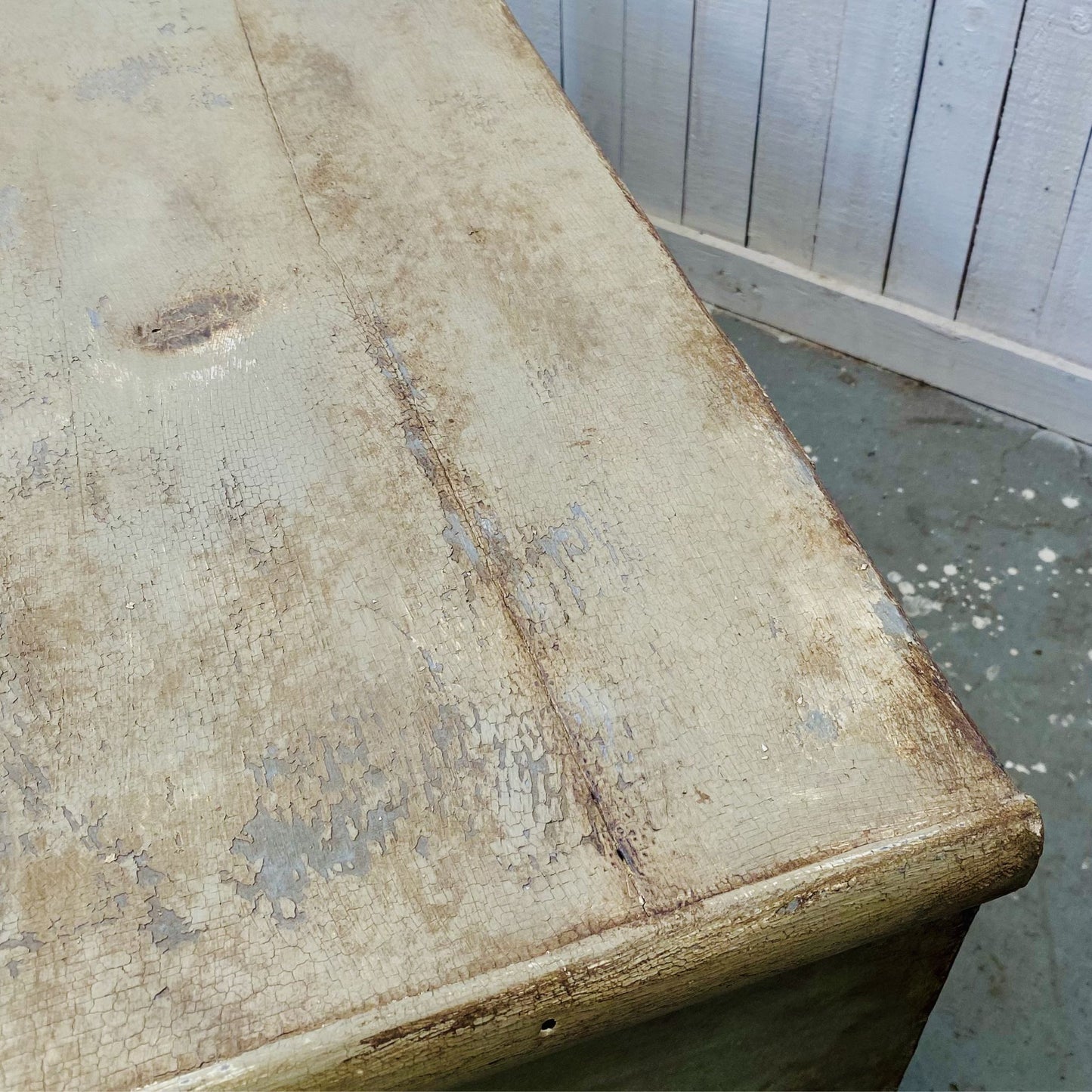 Antique Painted Blanket Box