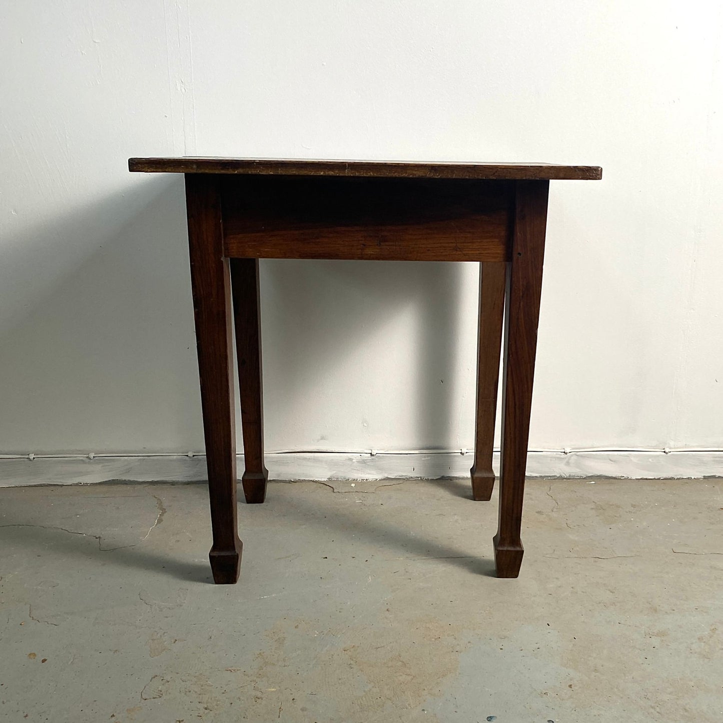 Victorian Oak Farmhouse Occasional Table