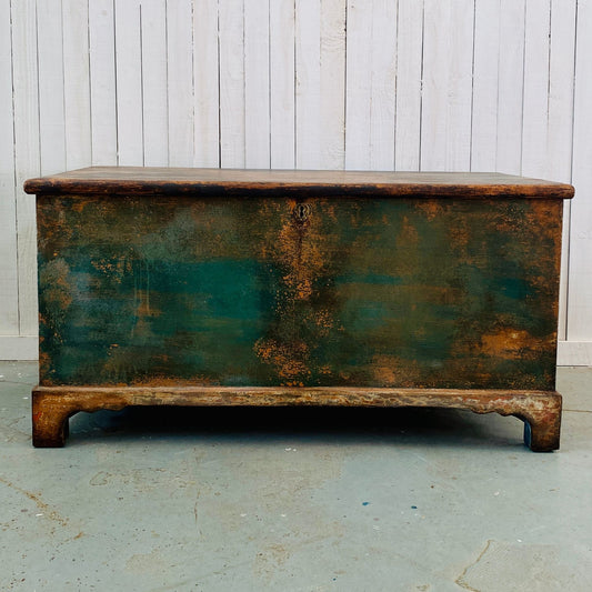 Antique Painted Blanket Box