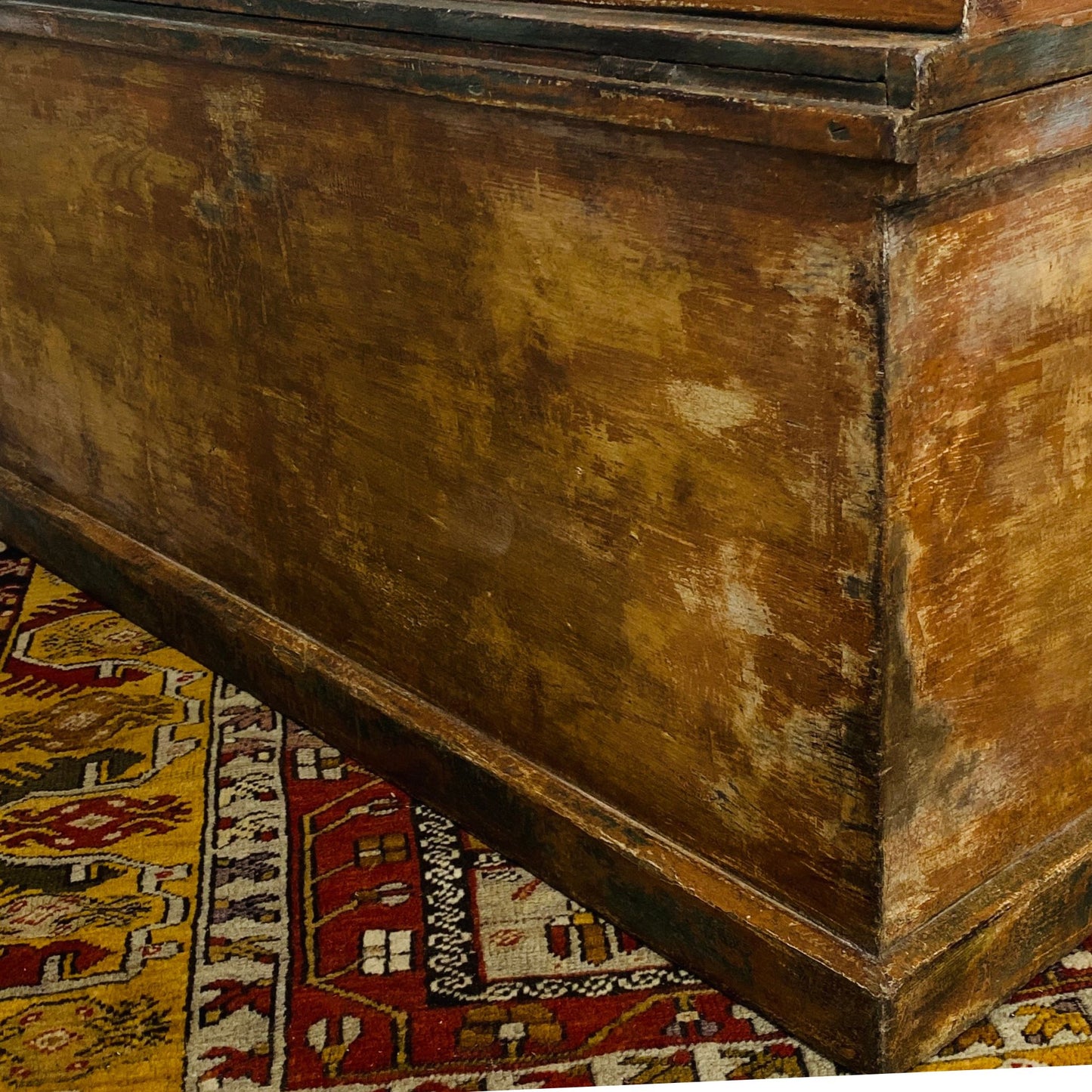 Antique Painted Blanket Box