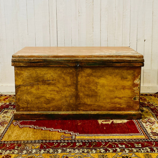Antique Painted Blanket Box