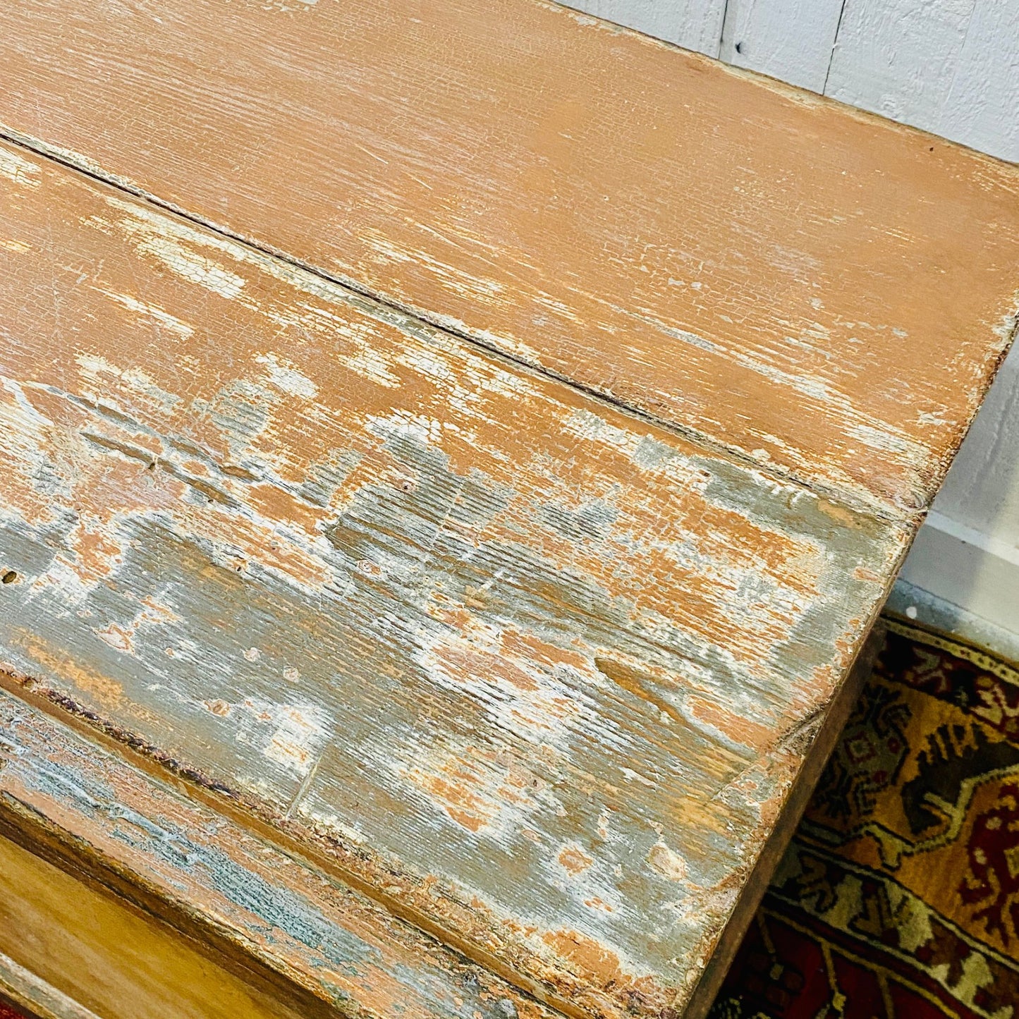 Antique Painted Blanket Box