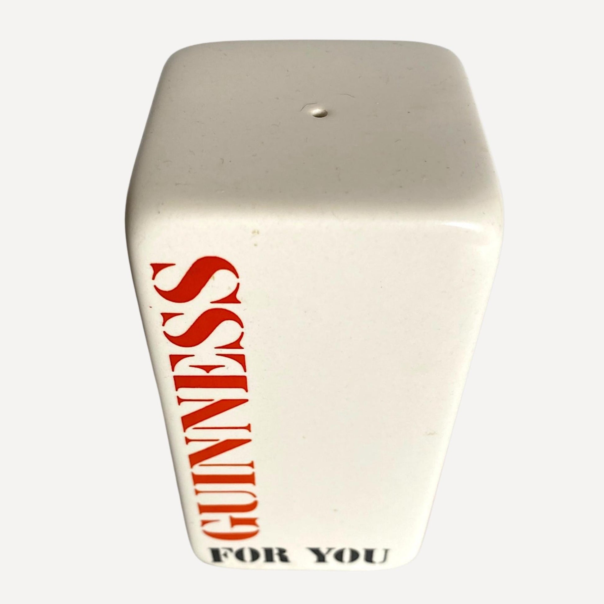 Guinness promotional Salt Shaker, Marked with Guinness for you logo, authentic Carlton Ware pottery and stamped on base, for sale